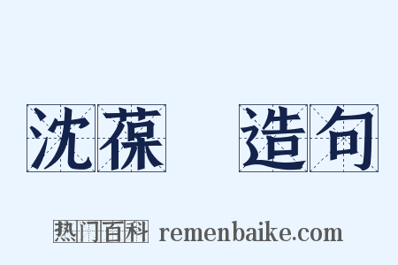 沈葆楨造句是什么意思的图片